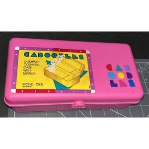 Vintage Y2K 2605 Mini Caboodles Makeup Case Organizer Pink Small 8x4 With Mirror